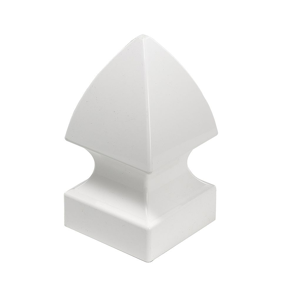 Veranda 5 Inch X 5 Inch White Vinyl Gothic Fence Post Cap The Home Depot Canada