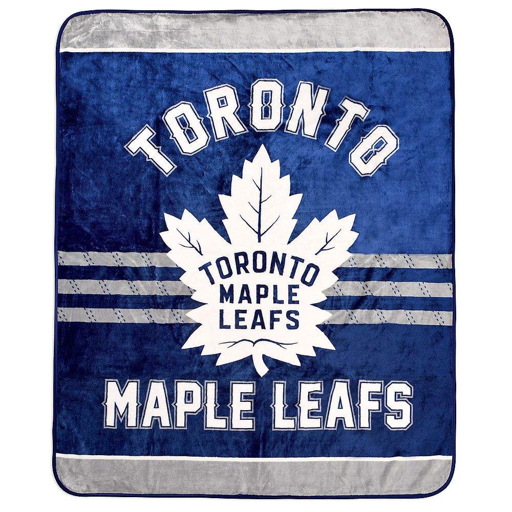 Nhl Toronto Maple Leafs Luxury Velour Blanket The Home Depot Canada