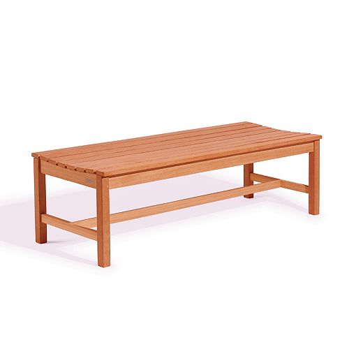 Malibu Outdoor Patio 5-foot Wood Backless Garden Bench