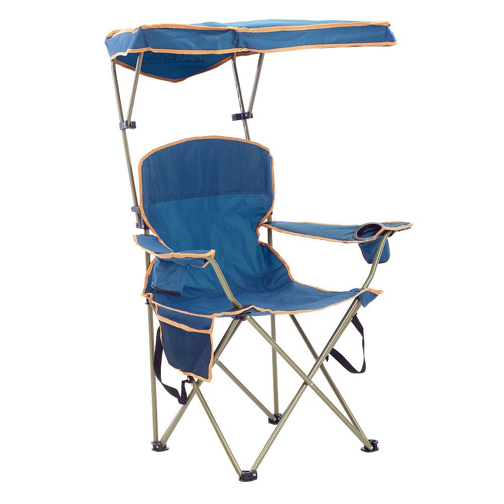 Quik Shade Max Shade Folding Chair Navy The Home Depot Canada
