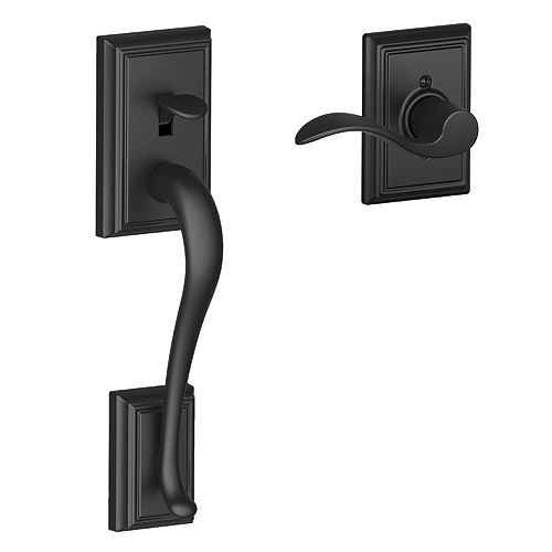 Schlage Black Entry Door Handles &amp; Locks Door Hardware