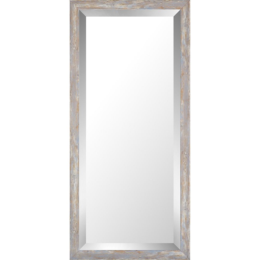 Art Maison Canada 13.75x29.75 Pastel Wood Wash Mirror Bevel Mirror The Home Depot Canada