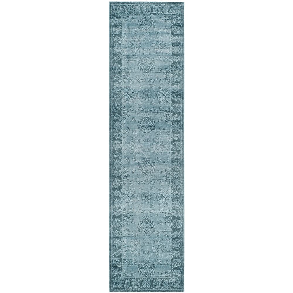 Safavieh Vintage Melany Light Blue   Dark Blue 2 Ft. 2-inch X 8 Ft 