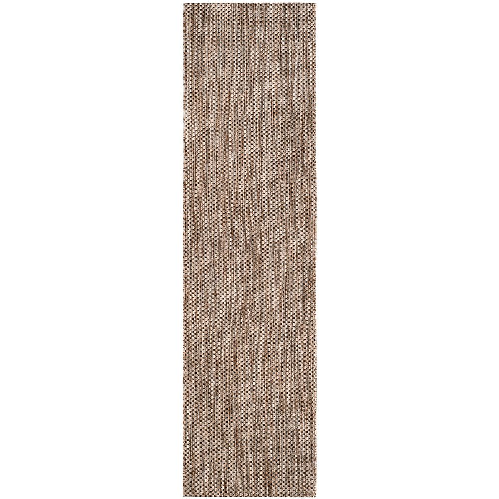 Safavieh Courtyard Neal Natural / Black 2 ft. 3-inch x 8 ft. Indoor ...