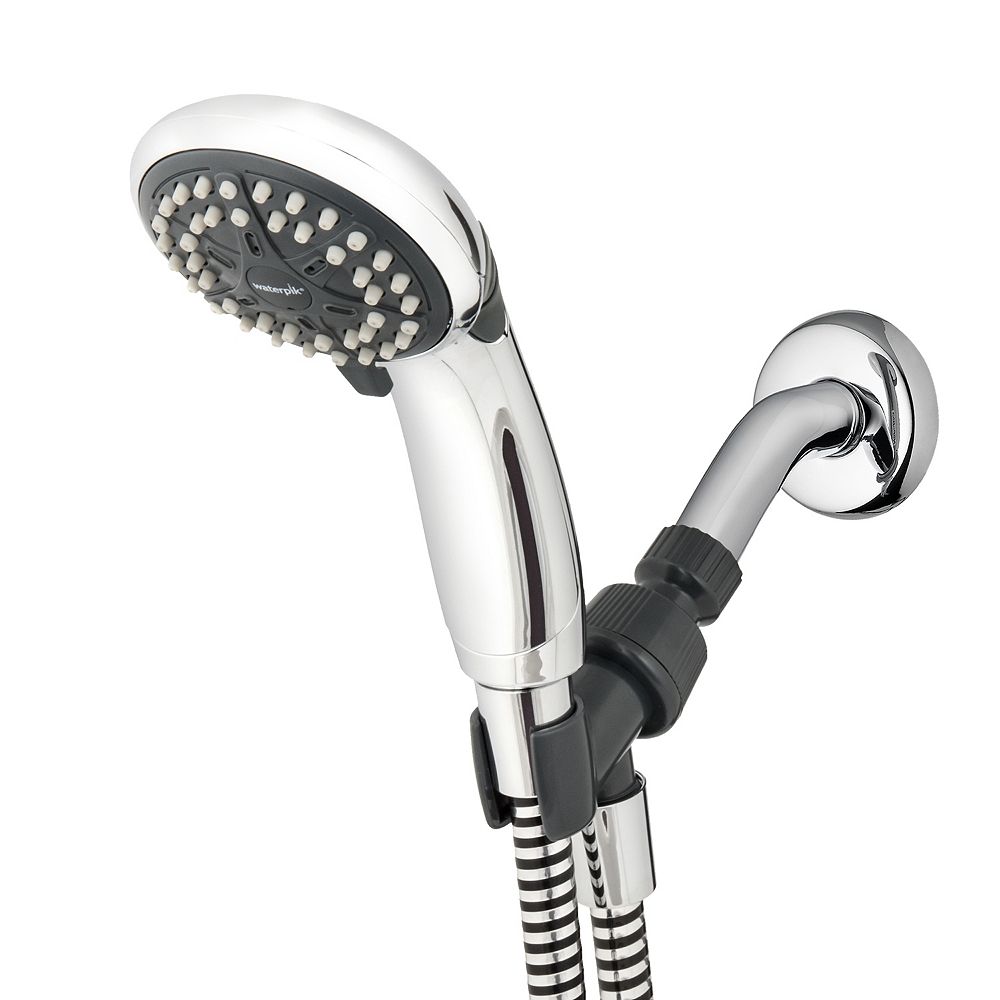 Waterpik 4 Spray EcoFlow Hand Held Shower Head in Chrome | The Home