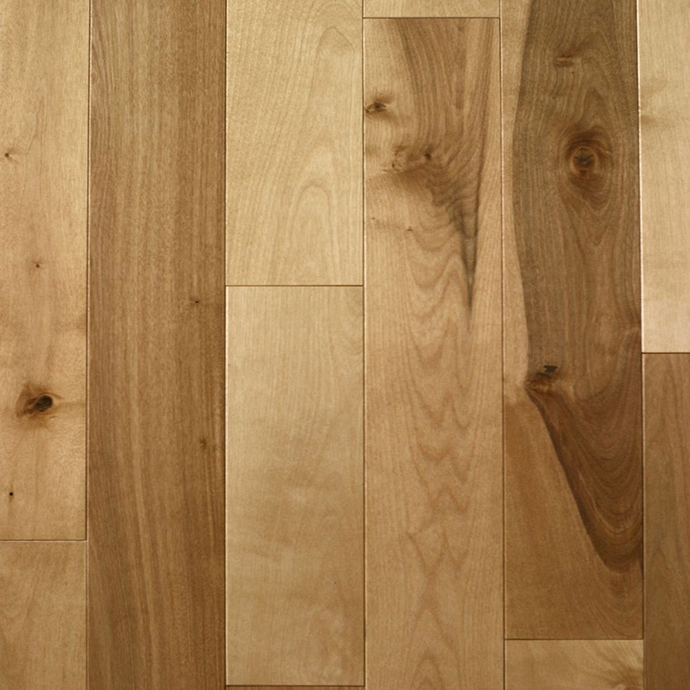 Mono Serra Birch Rustic Natural Inch T X 2 Inch W X Varying Length Solid Hardwood Floo The Home Depot Canada