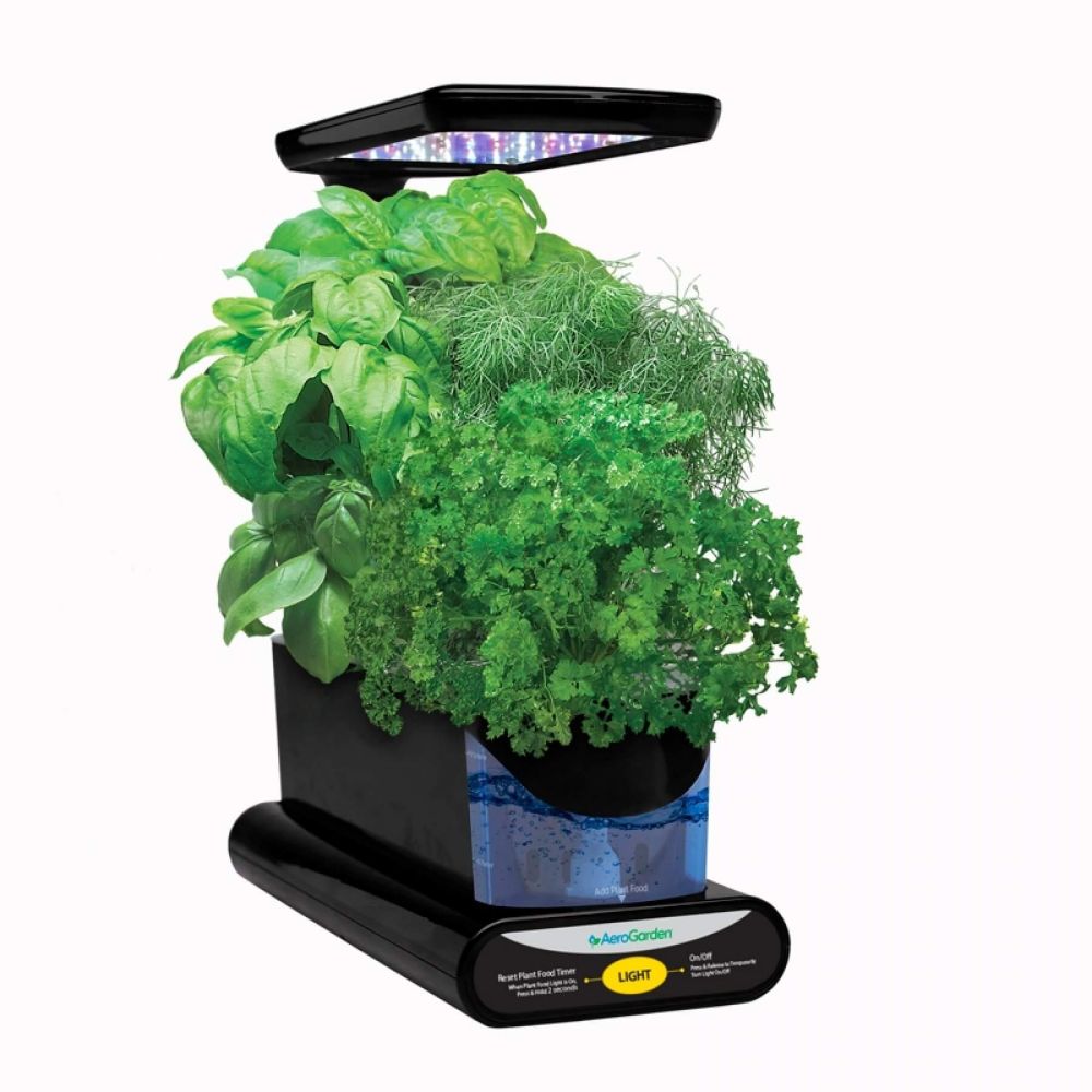 AeroGarden Sprout LED Countertop Garden in Black with Gourmet Herb Seed Pod Kit The Home Depot
