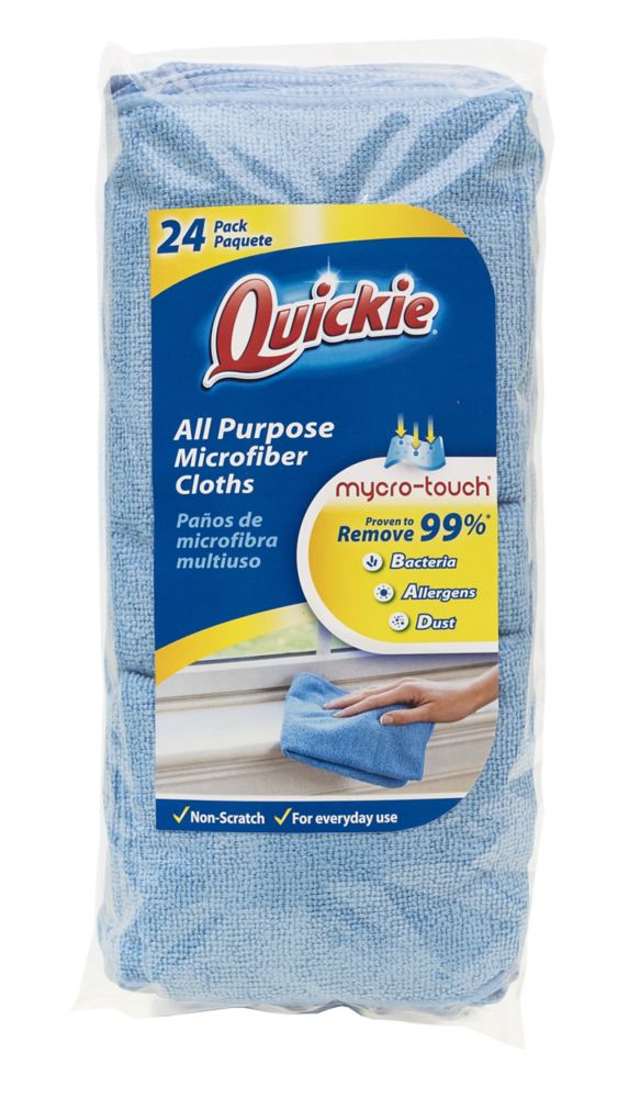 Quickie Microfiber Cloth (24-Pack) | The Home Depot Canada