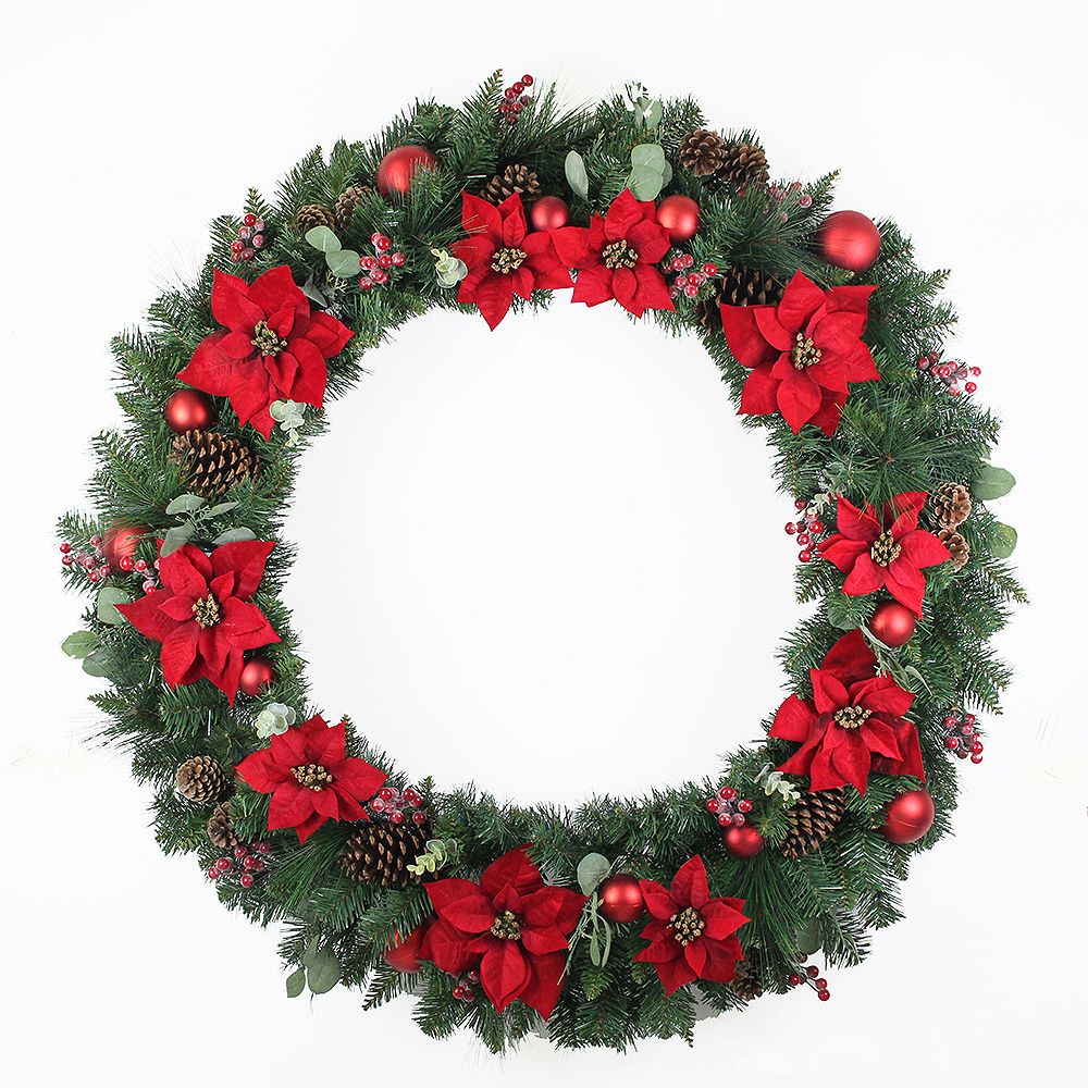 Home Accents 48 inch Berry Bliss Wreath The Home Depot Canada