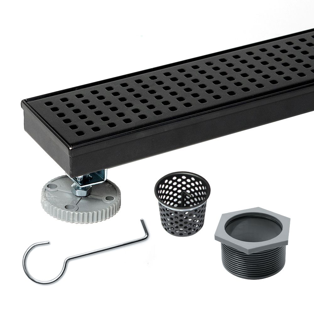 Oatey Designline 28 in. Stainless Steel Linear Shower Drain with Square