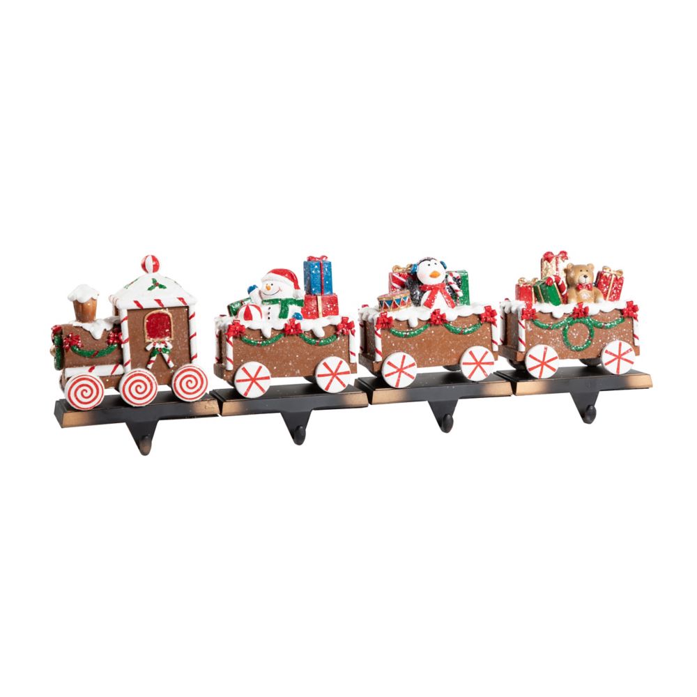 train stocking holder set of 4