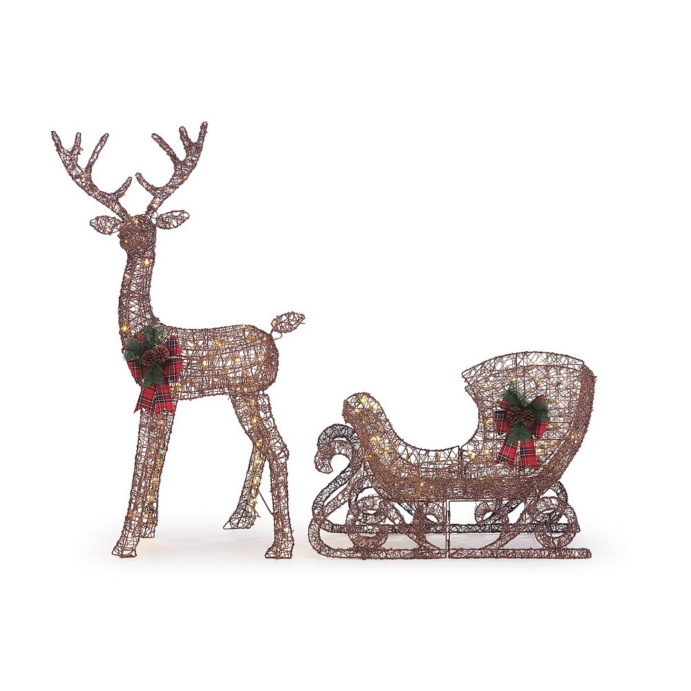 home depot outdoor christmas decorations reindeer