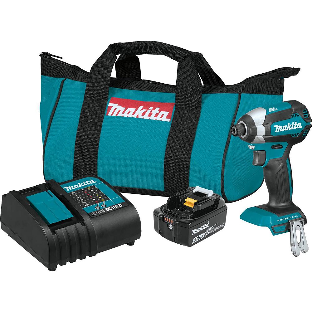 MAKITA 1/4inch Cordless Impact Driver with Brushless Motor The Home Depot Canada