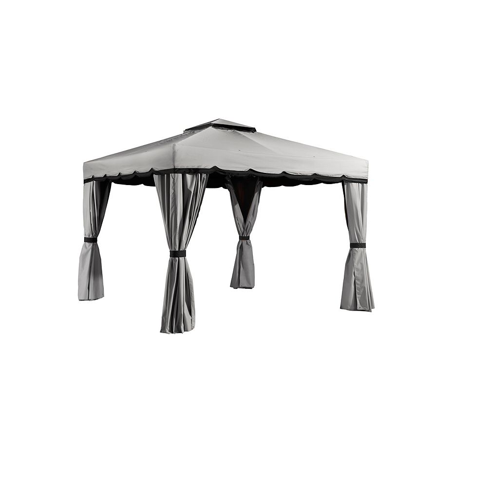 Sojag Roma 10 pi x 10 pi Abri Soleil Gris Home Depot Canada