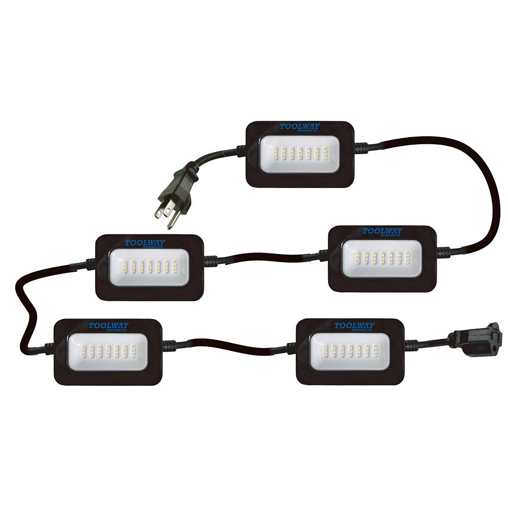 Toolway Industries Ltd String LED Work Light 50 ft The Home Depot