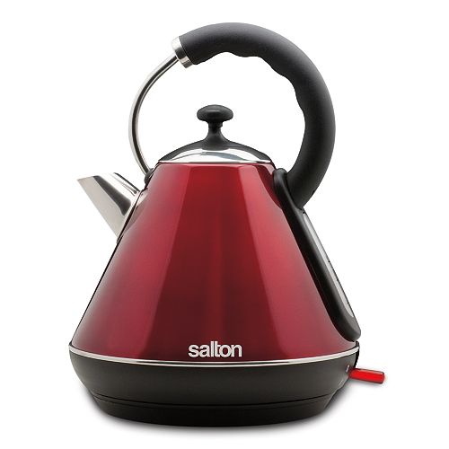 Retro 1.8L Pyramid Kettle in Metallic Red