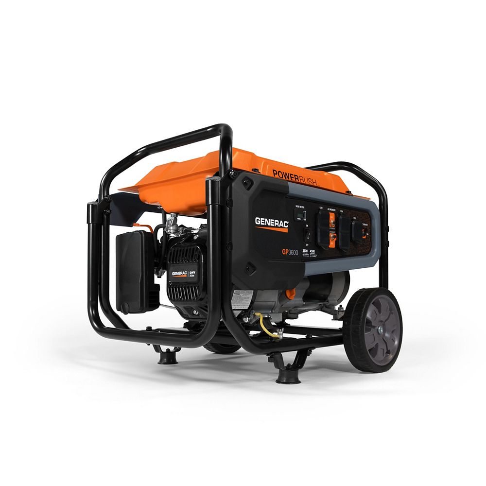 Generac GP 3600Running Watts Portable with Wheel Cart Generator The