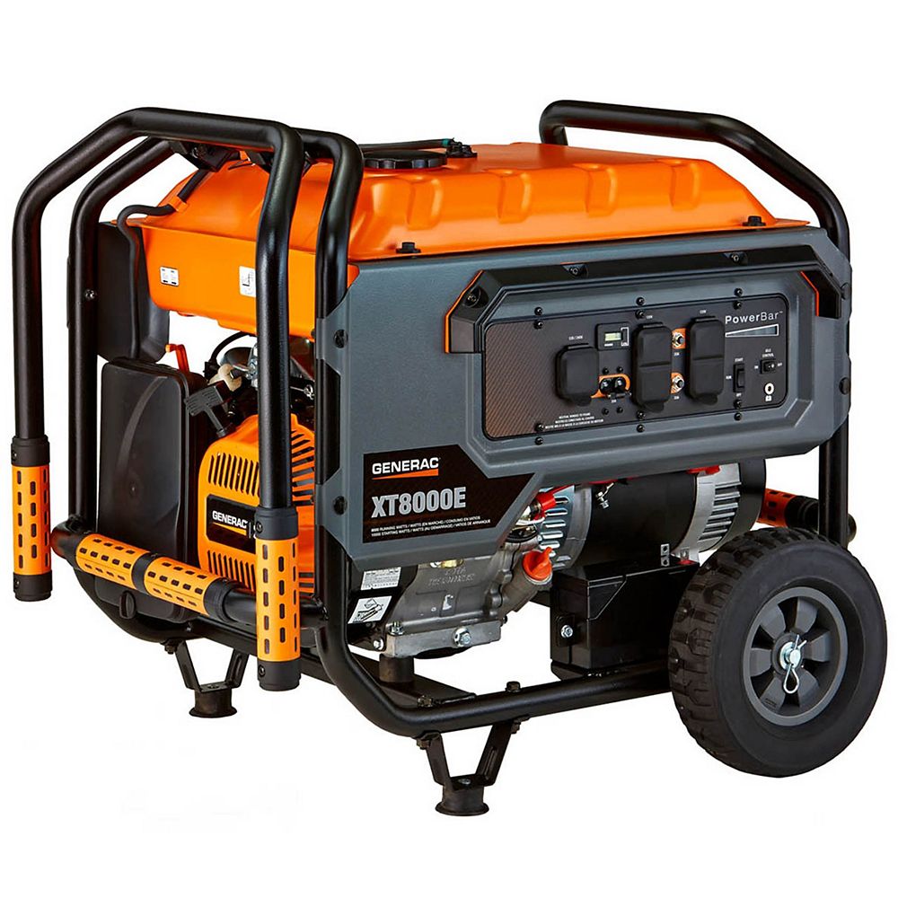 Generac Générateur portable XT 8000 Watt avec démarrage électrique