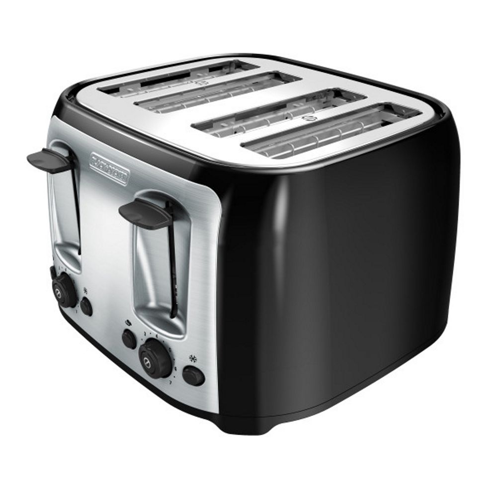 BLACK DECKER 4 Slice Black Toaster The Home Depot Canada   P 1001352749 