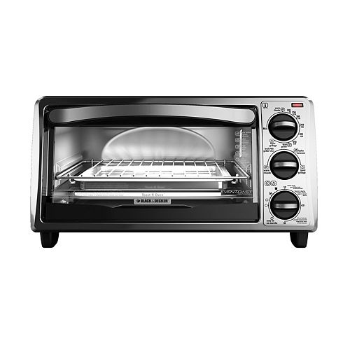 Silver And Black Toaster Oven