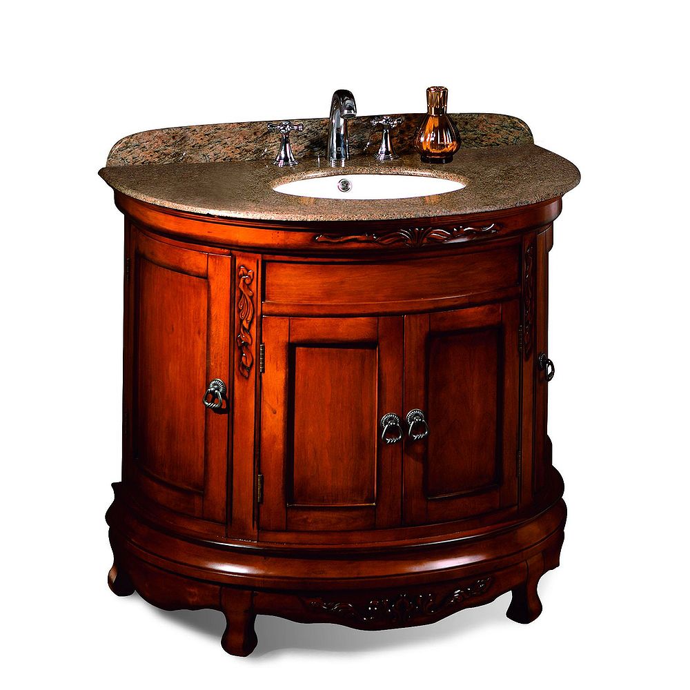 Ove Decors Victoria 36 Inch Light Cherry Single Sink Vanity With Almond Gold Granite Top The Home Depot Canada Ove Decors Victoria 36 Inch Light Cherry Single Sink Vanity With Almond Gold Granite Top The Home Depot Canada