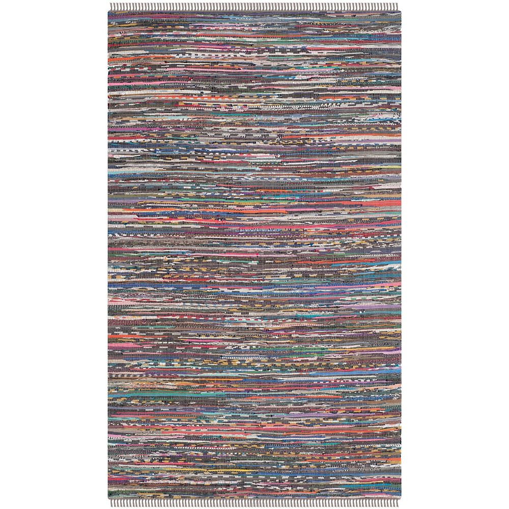 Safavieh Rag Rug Calanthe Rust / Multi 5 ft. X 8 ft. Area Rug The
