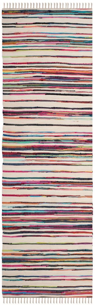 Safavieh Rag Rug ster Ivory / Multi 2 ft. 3inch X 5 ft. Runner The Home Depot Canada