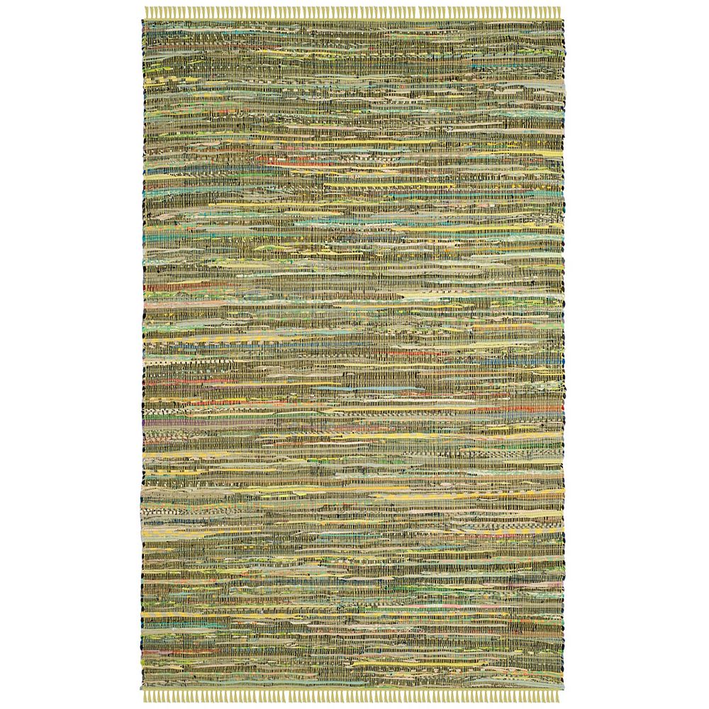 Safavieh Rag Rug Lennox Light Green / Multi 3 ft. X 5 ft. Area Rug The Home Depot Canada