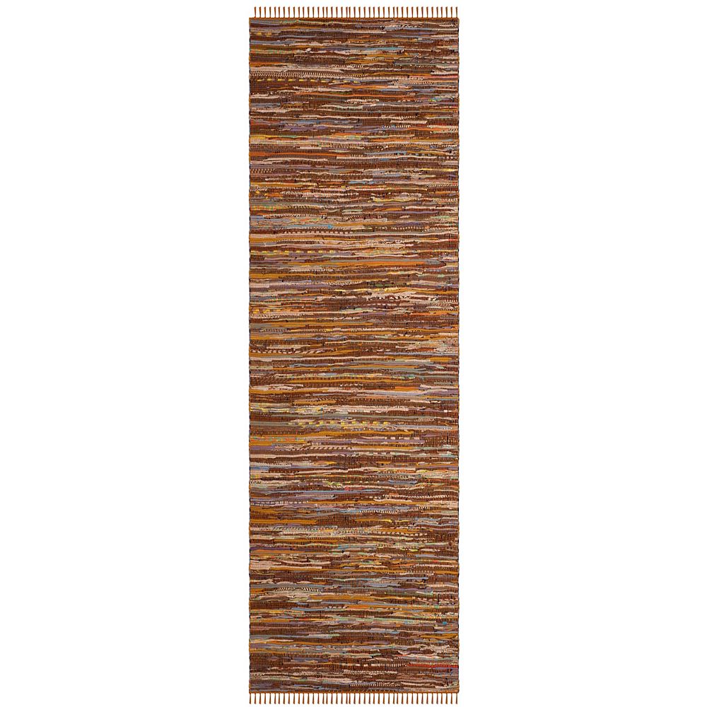 Safavieh Rag Rug Lennox Gold / Multi 2 ft. 3inch X 11 ft. Runner The