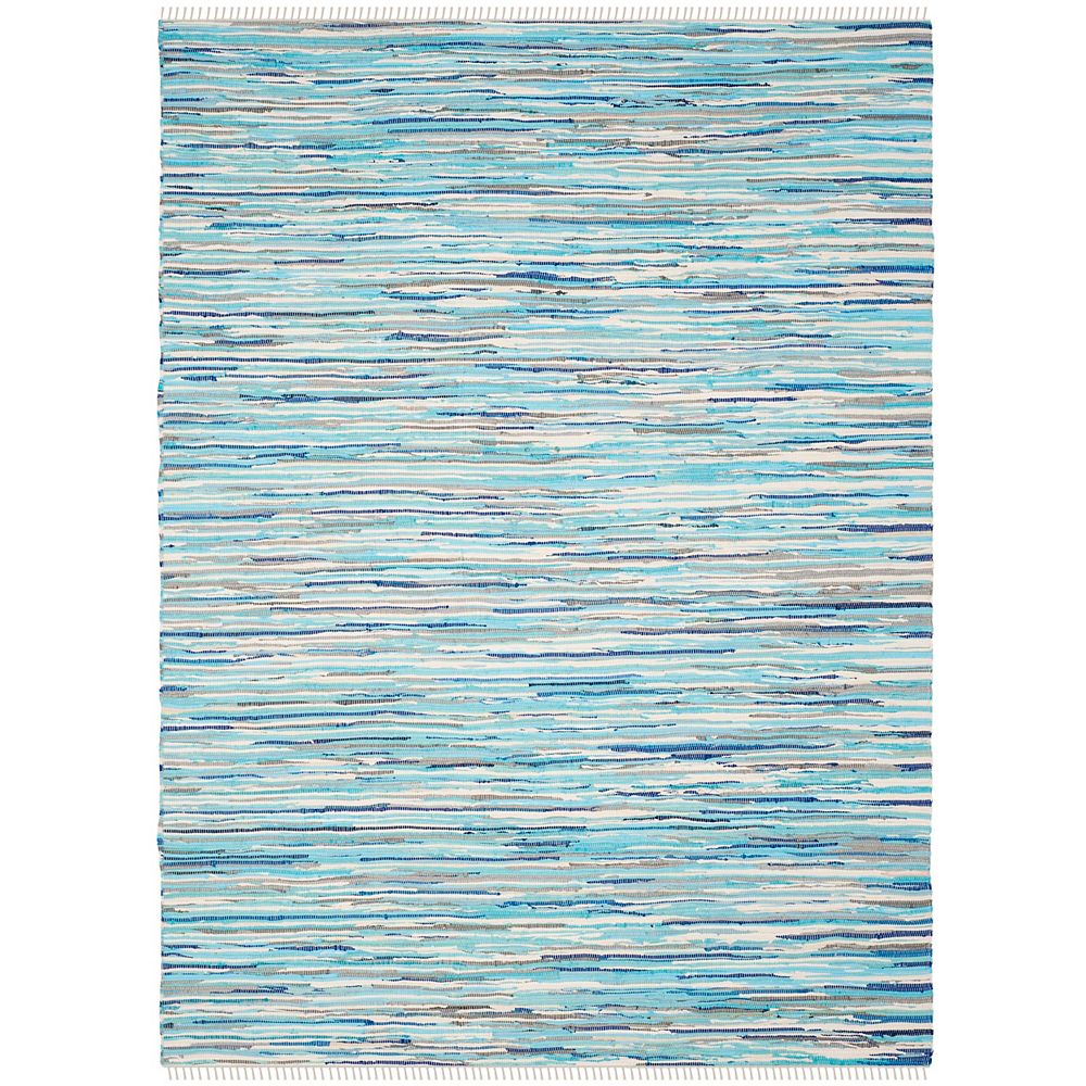 Safavieh Rag Rug Anrai Turquoise / Multi 5 ft. X 8 ft. Area Rug | The ...