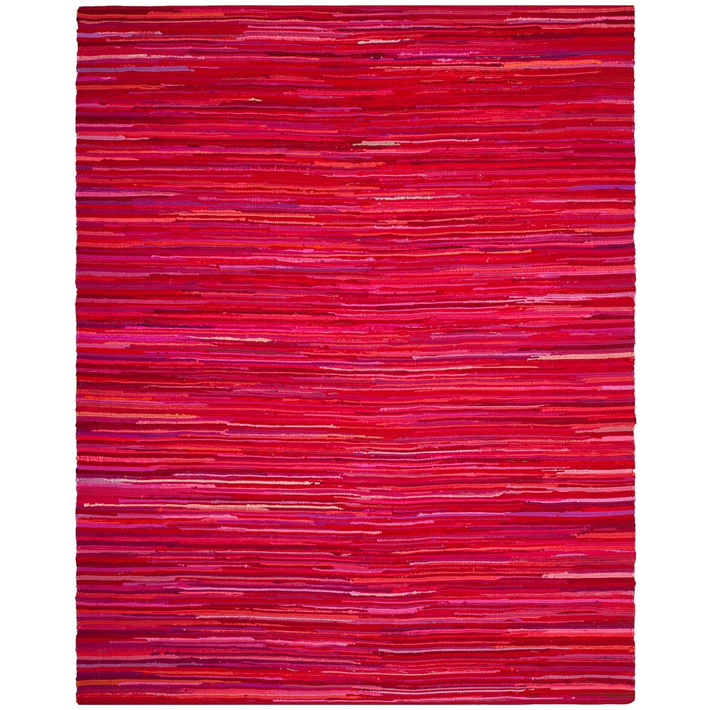 Safavieh Rag Rug Emmet Red / Multi 8 ft. X 10 ft. Area Rug | The Home ...