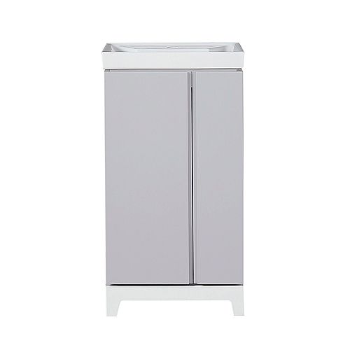 Glovertown 18-inch Vanity Bathroom Cabinet in Grey