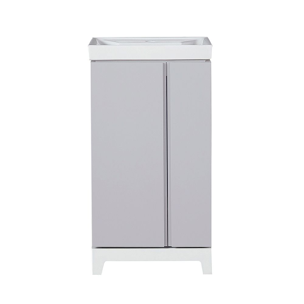 Home Decorators Collection Glovertown 18 Inch Grey Vanity Bathroom Cabinet The Home Depot Canada Home Decorators Collection Glovertown 18 Inch Grey Vanity Bathroom Cabinet The Home Depot Canada