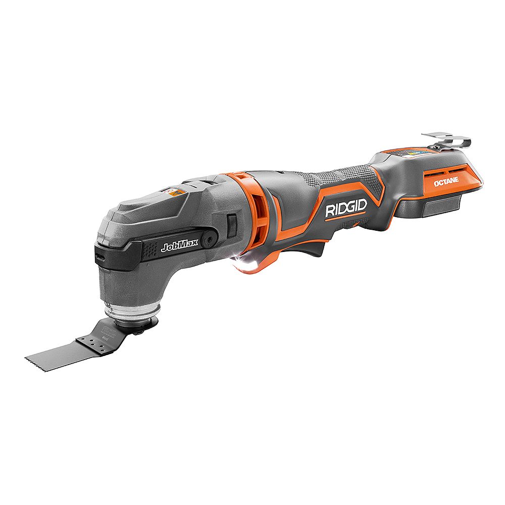 Ridgid 18v Octane Cordless Brushless Jobmax Multi Tool With Tool Free Head The Home Depot Canada