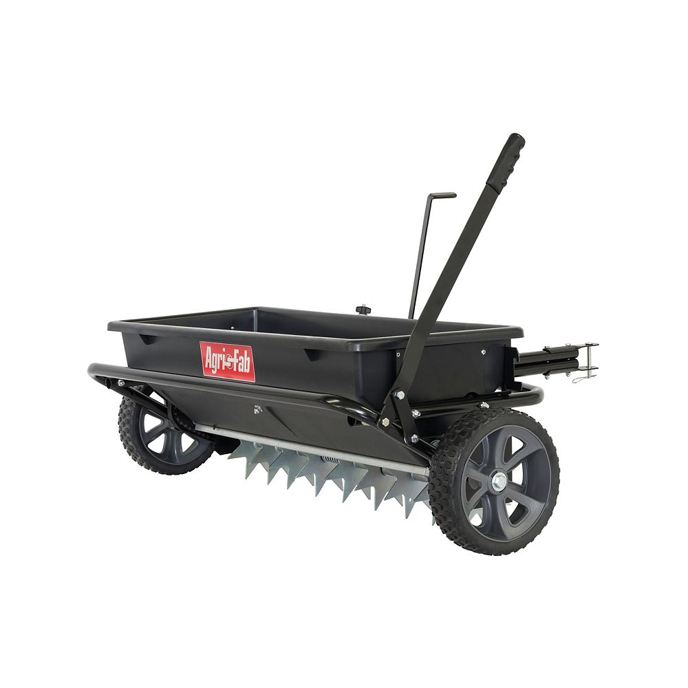 Agri Fab 100 Lb 32 Inch Spiker Seeder Drop Spreader The Home Depot