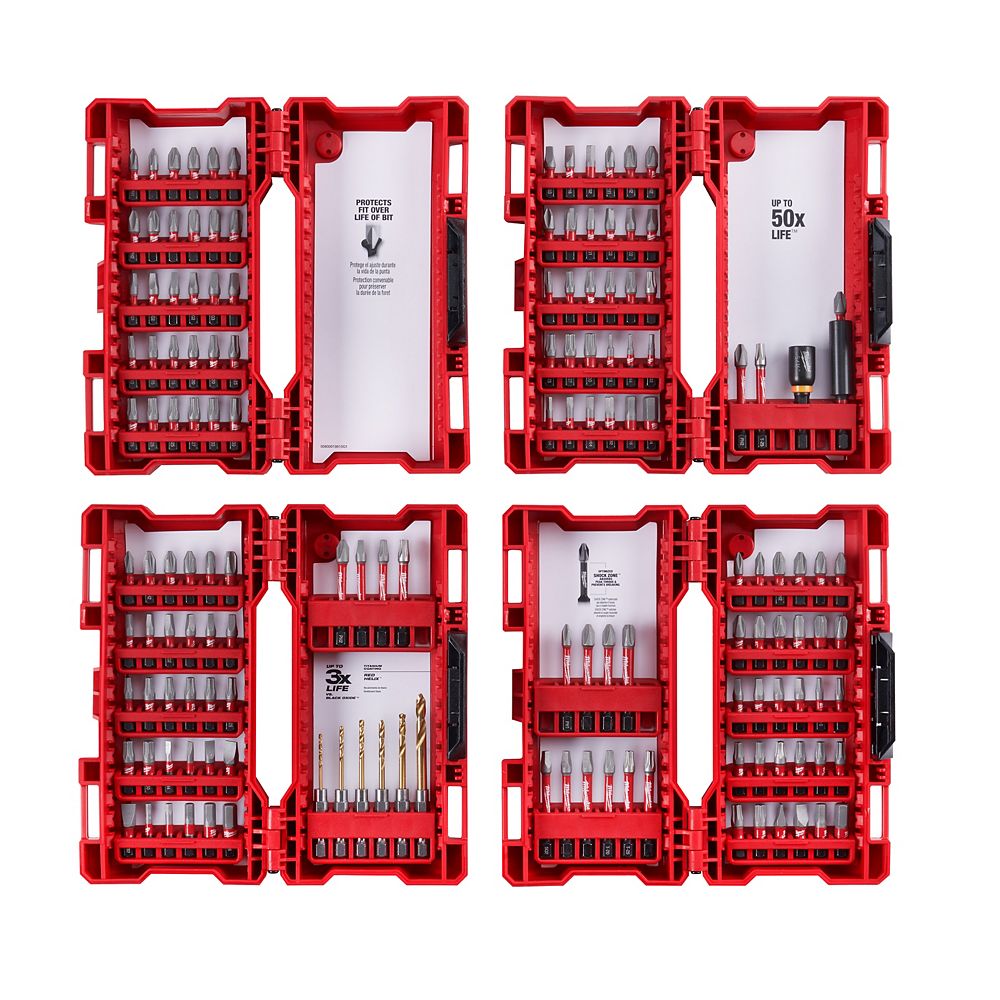 Milwaukee Tool SHOCKWAVE Impact Duty Steel Drill and Driver Bit Set (145Piece) The Home Depot