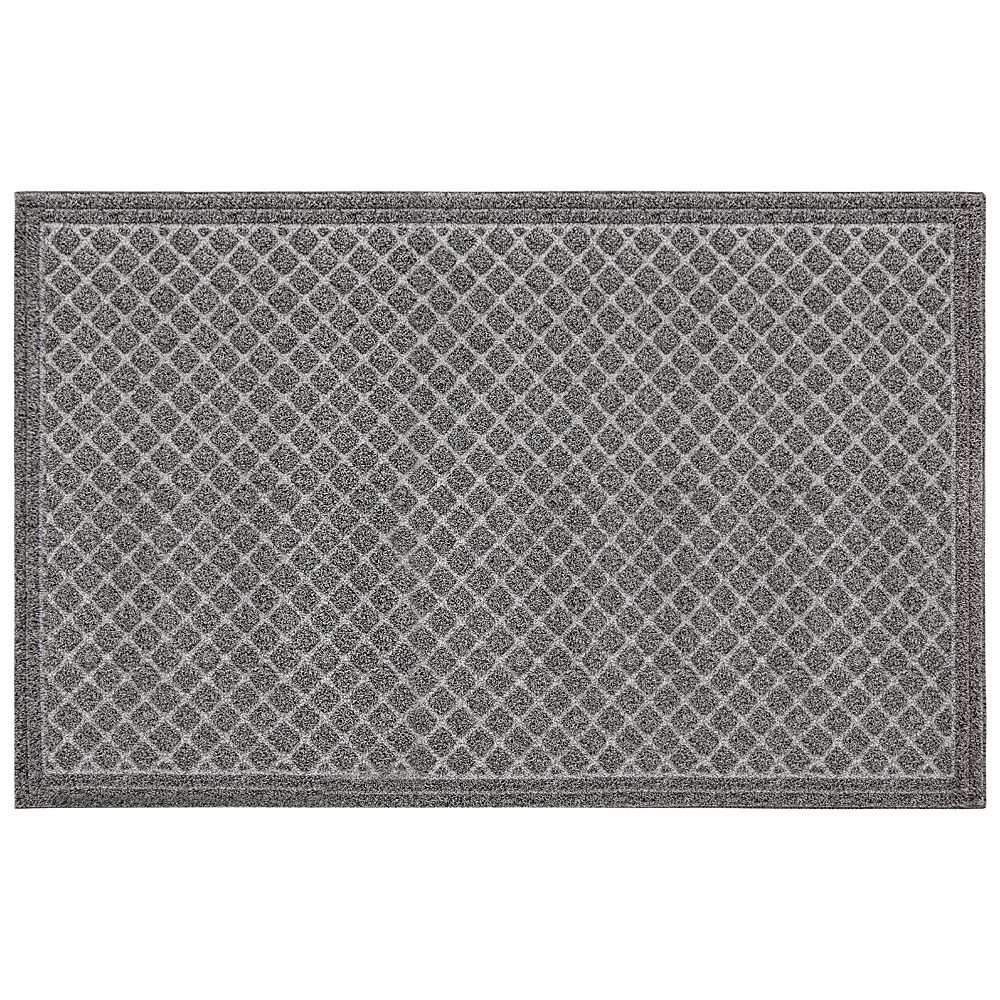 Multy Home Contour Charcoal 3 ft. x 5 ft. Faux Coir Rectangular Door Mat The Home Depot Canada