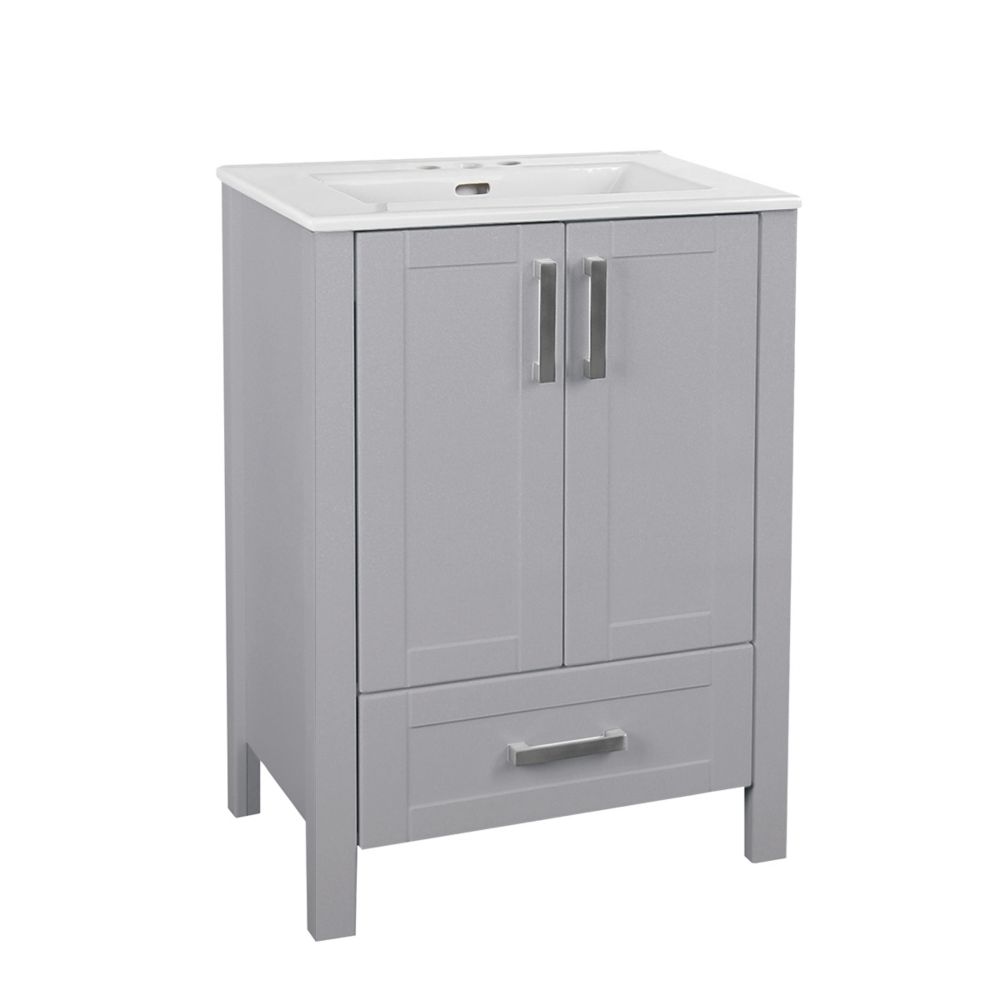 Grey Bathroom Vanities With Tops The Home Depot Canada