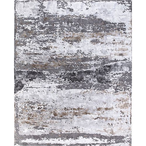 Lakeside Grey 7 ft. 10-inch x 9 ft. 10-inch Indoor Area Rug