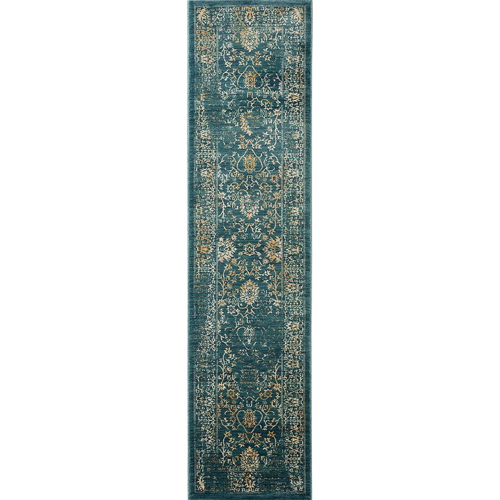 Safavieh Evoke Louis Light Blue   Beige 2 Ft. X 6 Ft. Runner 