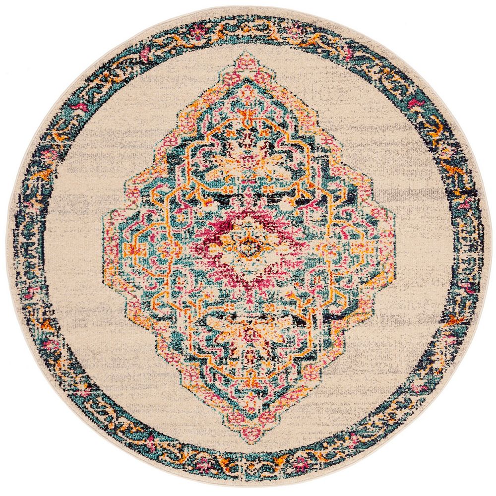 Safavieh Monaco Cathleen Multi 5 ft. X 5 ft. Round Area Rug The Home