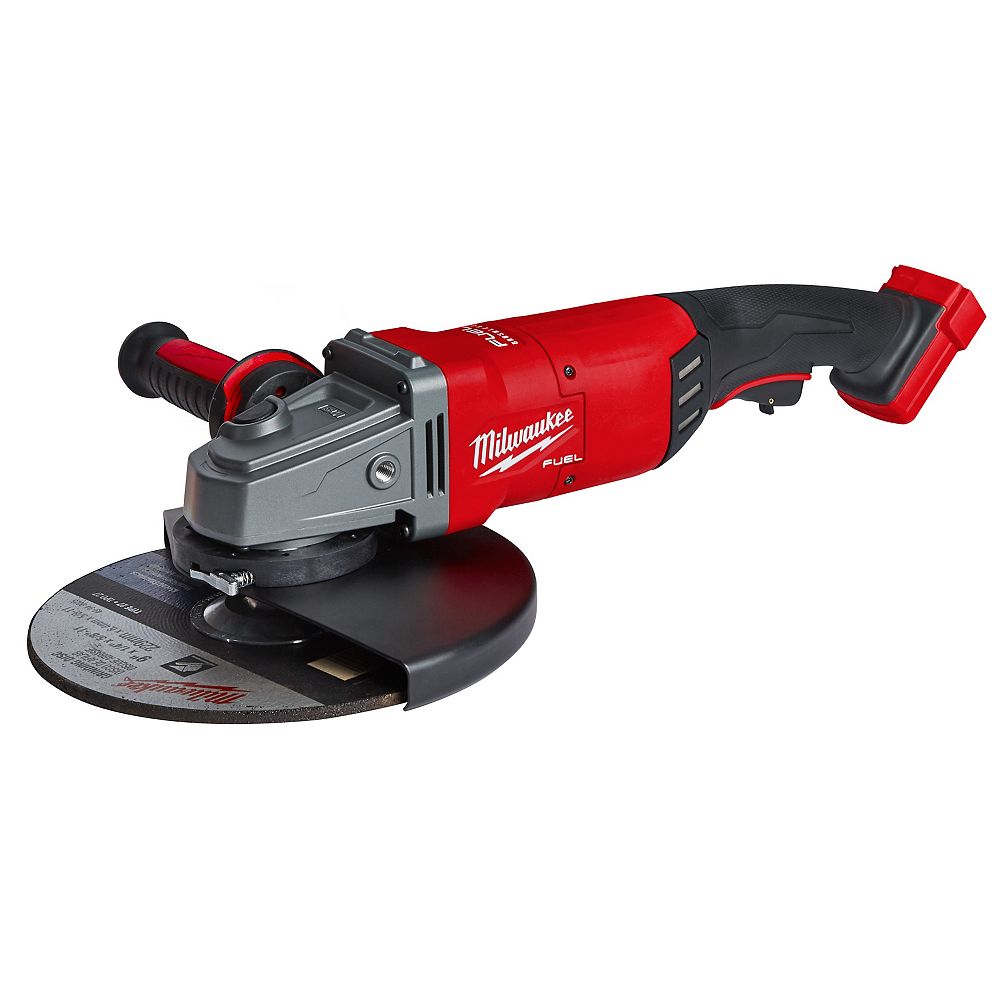 Milwaukee Tool M18 Fuel 18v Lithium Ion Brushless Cordless 7 9 Inch Angle Grinder Tool On The Home Depot Canada