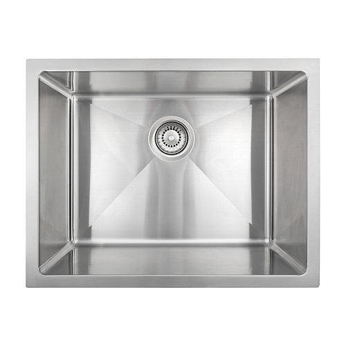 Under Mount - Stainless Steel Single Bowl Sink with Micro Radius Corners