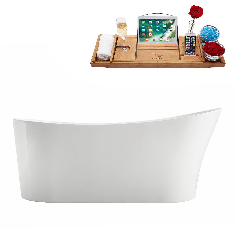 Streamline 67 inch M220067FSWHDM Soaking Freestanding