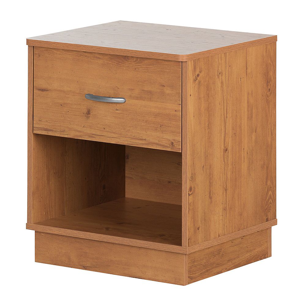 South Shore Logik 1-Drawer Nightstand, Country Pine | The Home Depot Canada