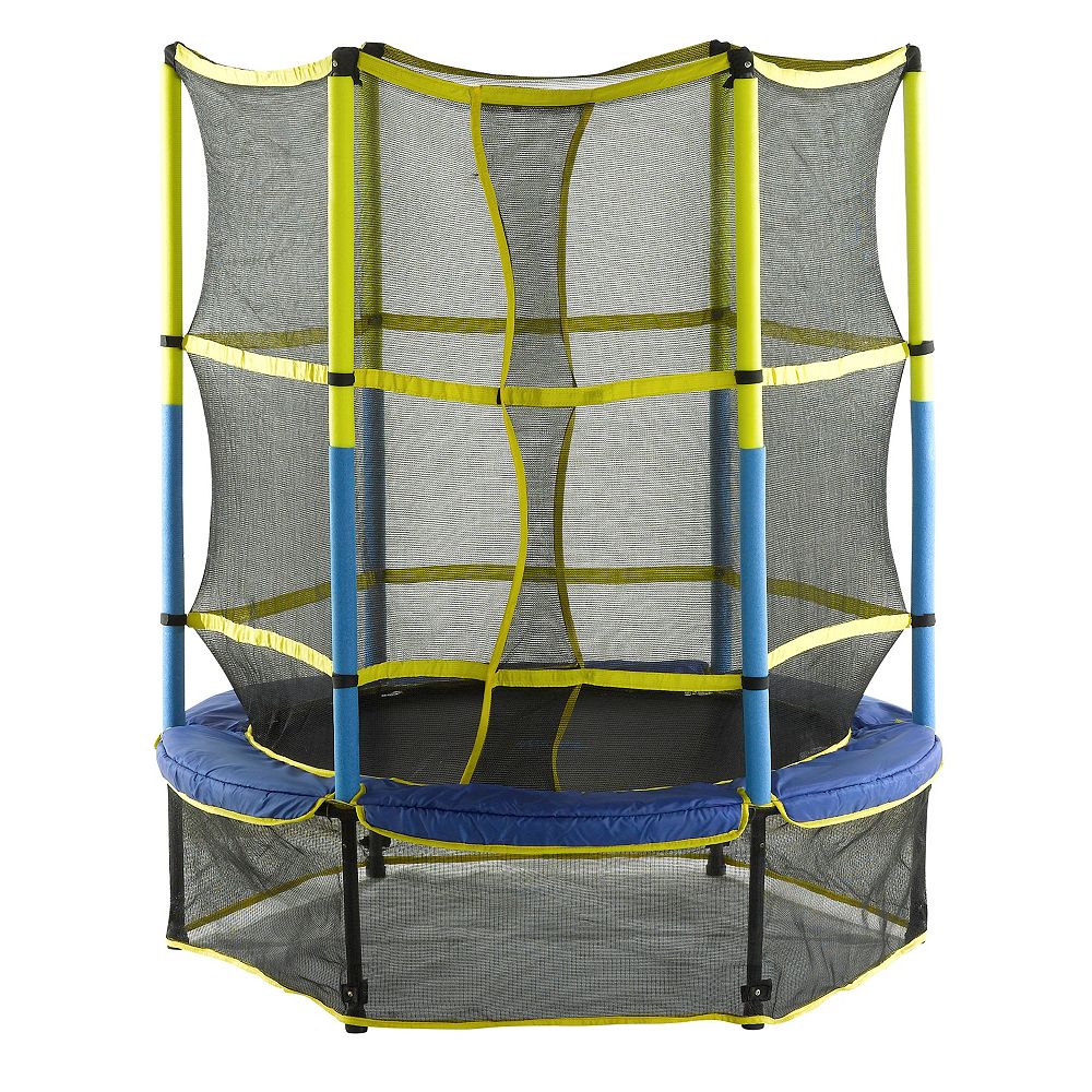 Upper Bounce 55 Inch Kid Friendly Trampoline Enclosure Set Equipped With Easy Assemble F The Home Depot Canada