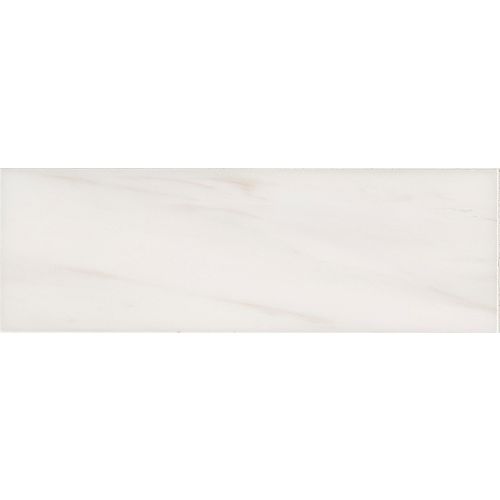 Bianco Dolomite 4-inch x 12-inch Polished Marble Floor and Wall Tile (5 sq. ft. / case)