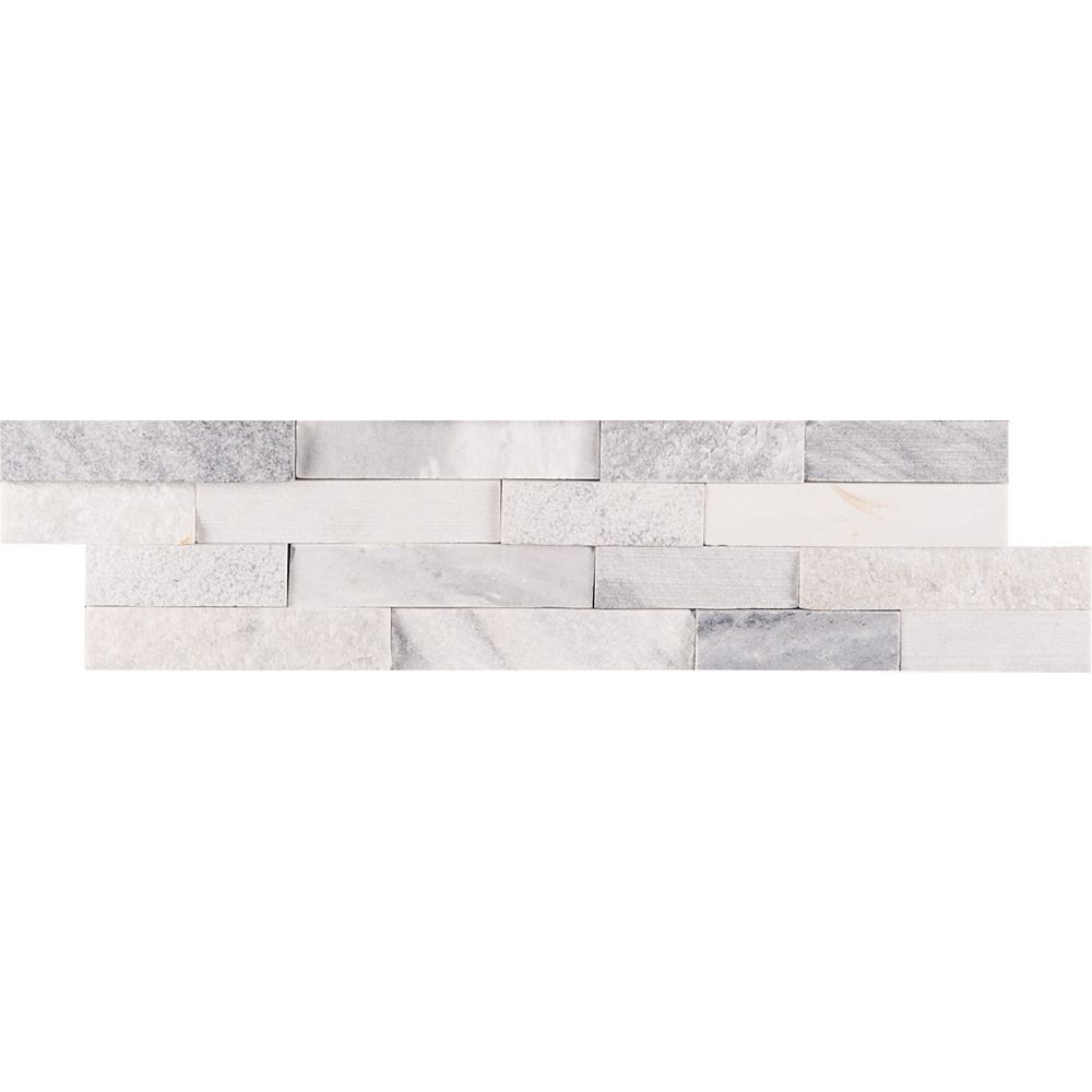 Msi Stone Ulc Alaska Multi Ledger Panel 6 Inch X 24 Inch Natural Marble Wall Tile 60 Sq The Home Depot Canada