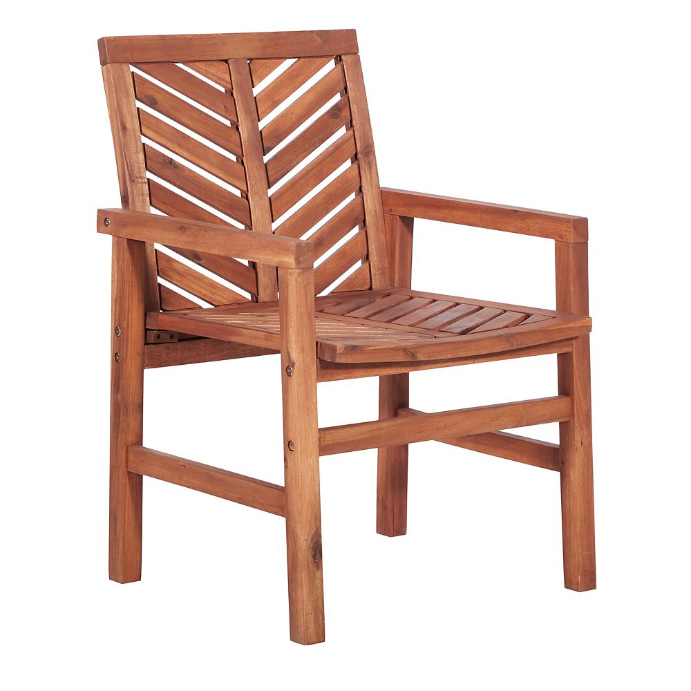 Acacia Wood Outdoor Patio Lounge Chair, Outdoor Wood Chairs Canada
