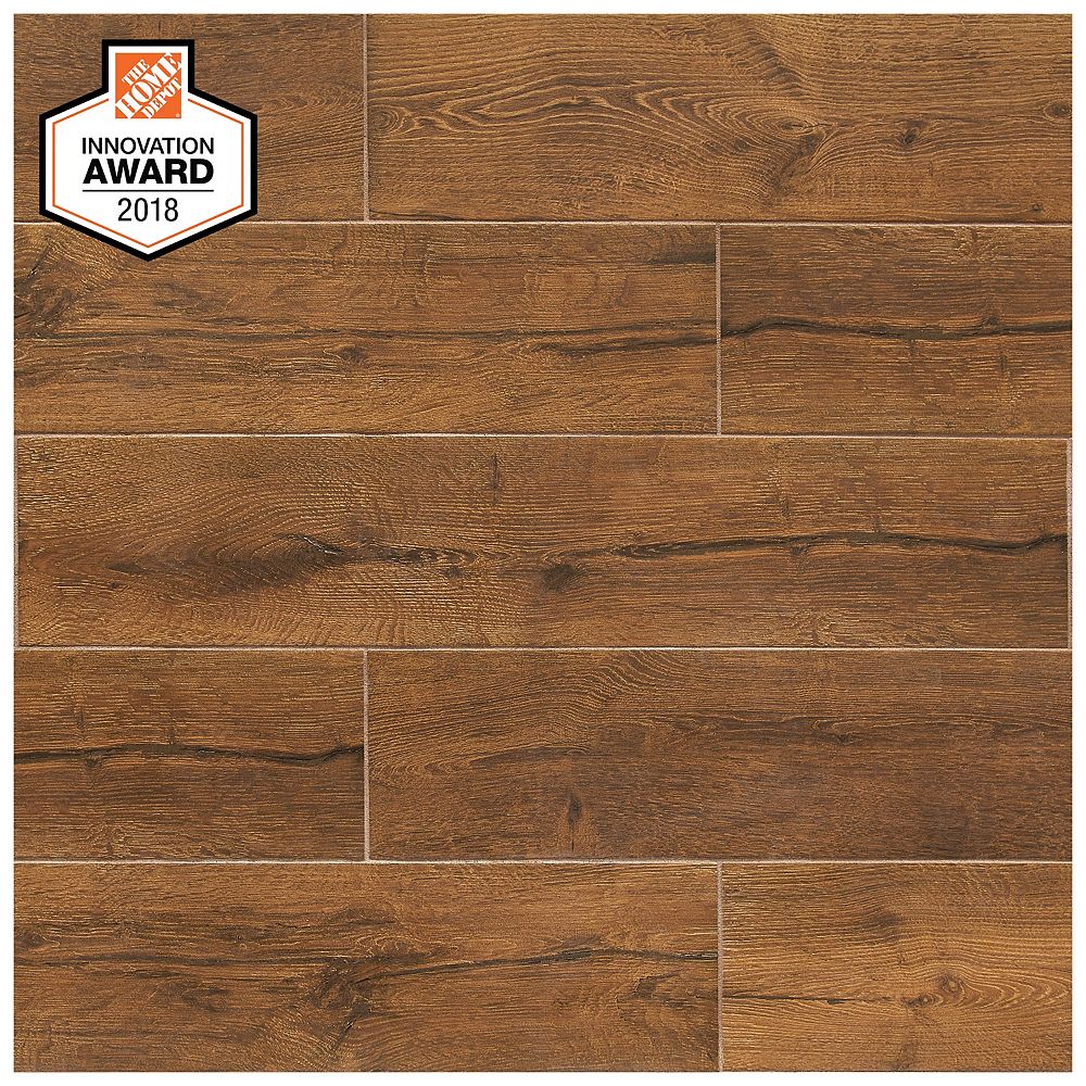 Revere Wood 8-inch x 40-inch Glazed Porcelain Floor and Wall Tile (2.15 sq. ft. / piece)  Lifeproof
